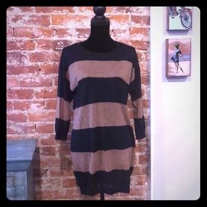 Ann Taylor Striped Tunic Sweater